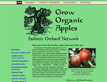 Tablet Screenshot of groworganicapples.com